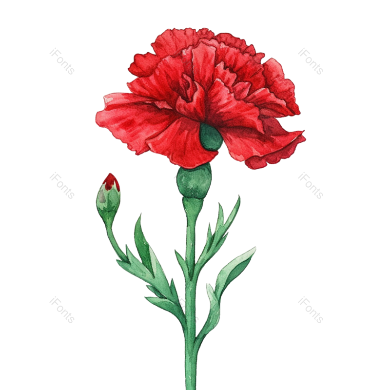 花卉插画图片,元素,PNG,免抠素材